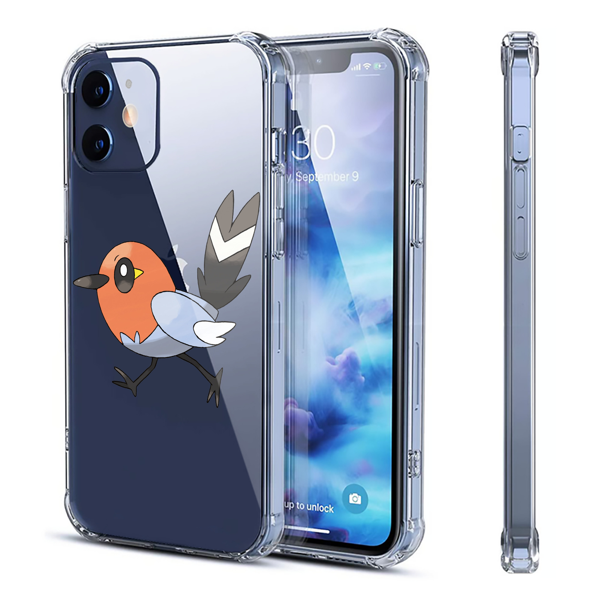 （画像用） ポケットモンスター Pokémon 【iPhone 12シリーズ対応】透明スマホケース（クリアソフトケース）